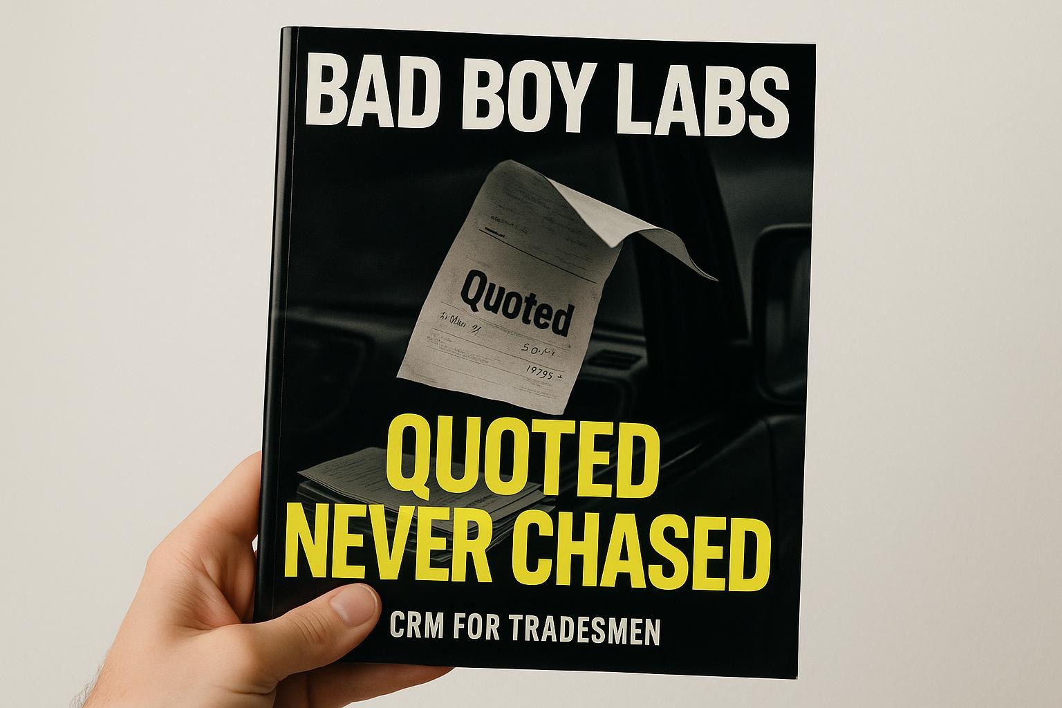 CRM for tradesmen: jobs, quotes and reminders without the admin
