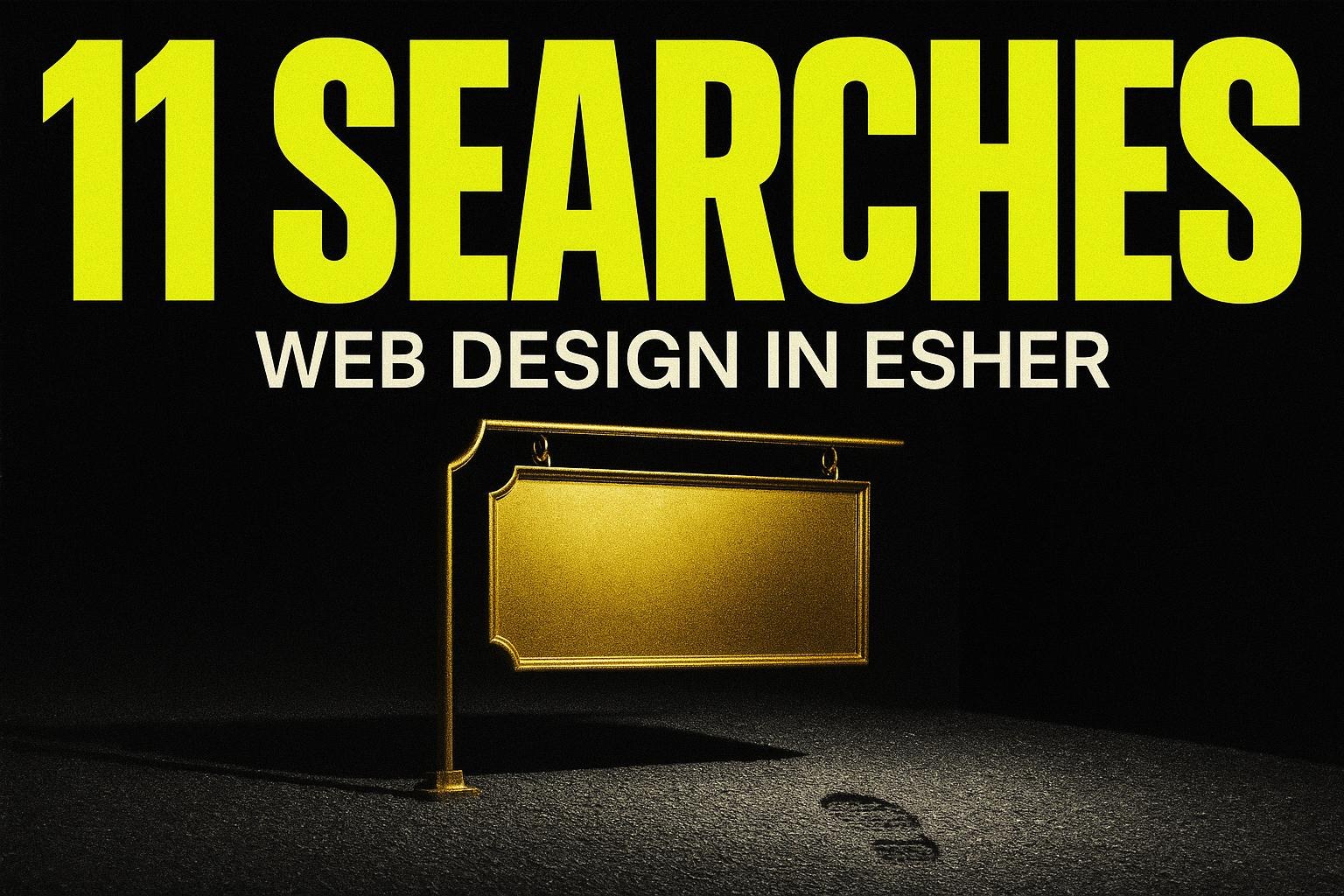Web design in Esher, Cobham and Weybridge: rich towns, tiny searches