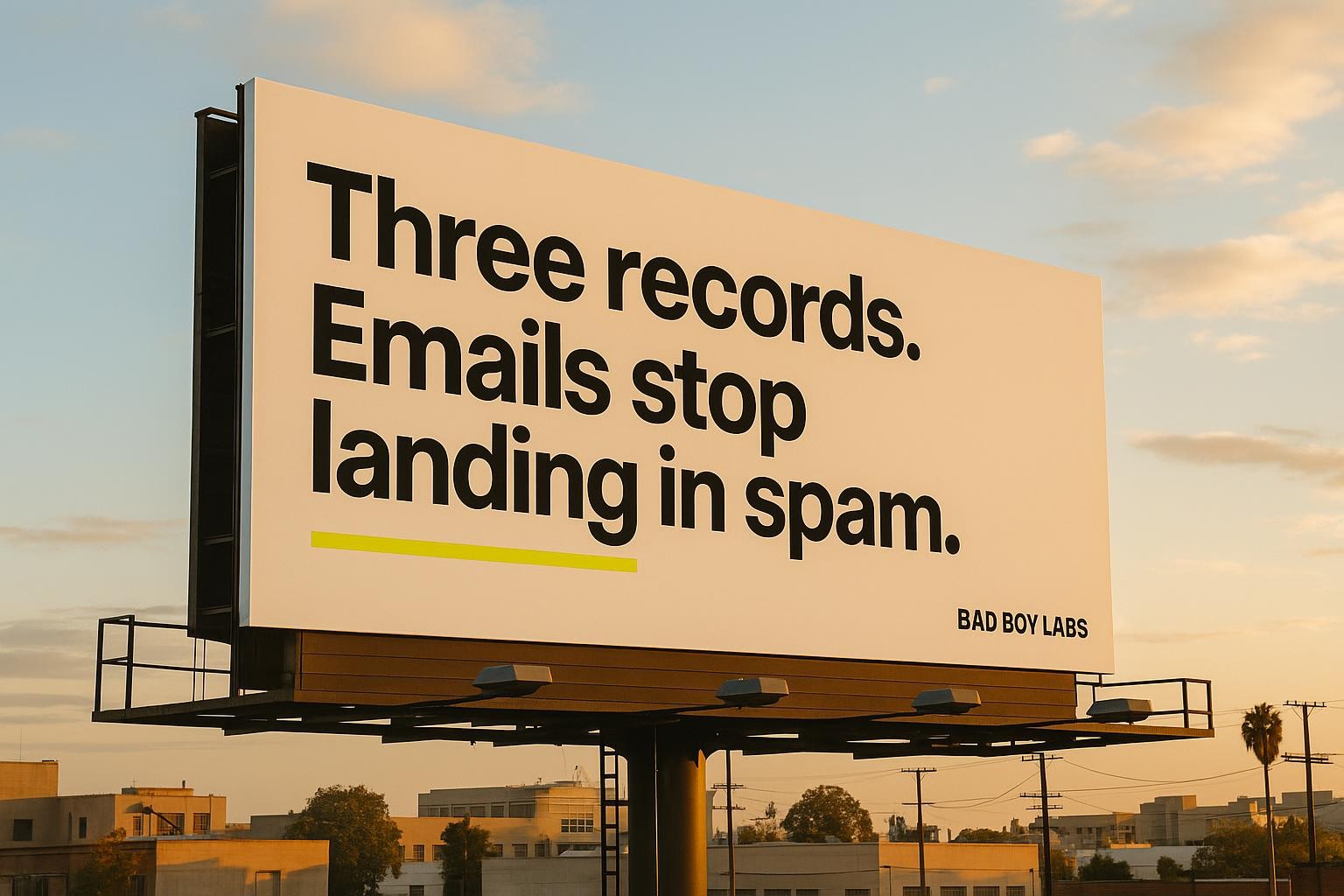 Why your emails land in spam (and the three records that fix it)